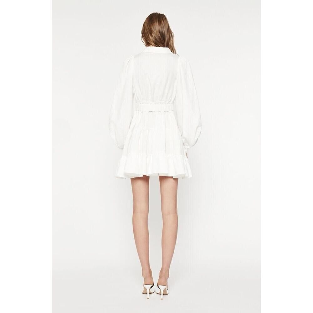 NWT Bardot The Mini Shirt Dress In Ivory LARGE - Picture 5 of 15